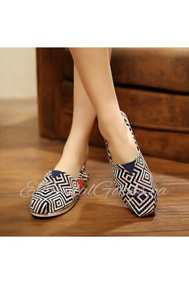 Women's Shoes Max Toms Canvas Flat Heel Round Toe Loafers Casual More Colors Available