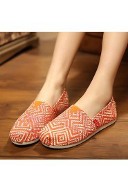 Women's Shoes Max Toms Canvas Flat Heel Round Toe Loafers Casual More Colors Available