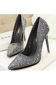 Women's Shoes Pumps Sweet Elegant Glitters Stiletto Heel Comfort / Pointed Toe Heels Office & Career / Dress