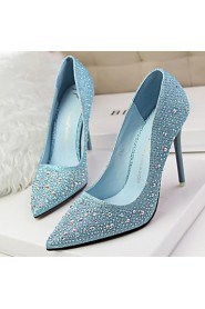 Women's Shoes Pumps Sweet Elegant Glitters Stiletto Heel Comfort / Pointed Toe Heels Office & Career / Dress