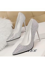 Women's Shoes Pumps Sweet Elegant Glitters Stiletto Heel Comfort / Pointed Toe Heels Office & Career / Dress