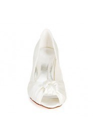 Satin Stiletto Heel Peep Toe Party / Evening Shoes (More Colors)