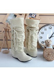 Women's Shoes Slouch Wedge Heel Knee High Boots More Colors available