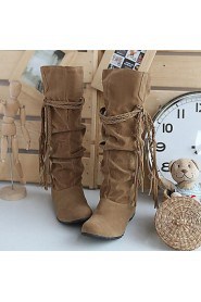 Women's Shoes Slouch Wedge Heel Knee High Boots More Colors available