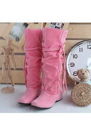 Women's Shoes Slouch Wedge Heel Knee High Boots More Colors available