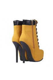 Women's Shoes Platform Round Toe Stiletto Heel Ankle Boots