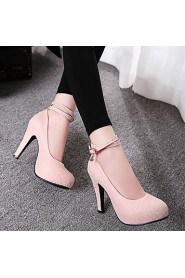 Women's Shoes Heel Heels / Platform Heels Office & Career / Dress / Casual Blue / Pink / White/725-1