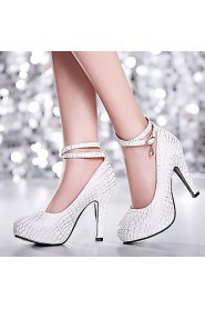 Women's Shoes Heel Heels / Platform Heels Office & Career / Dress / Casual Blue / Pink / White/725-1