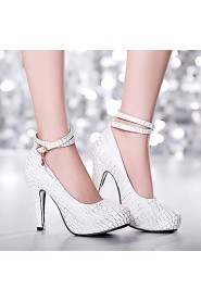 Women's Shoes Heel Heels / Platform Heels Office & Career / Dress / Casual Blue / Pink / White/725-1