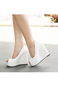 Women's Shoes Wedge Heel Peep Toe Pumps Dress More Colors available