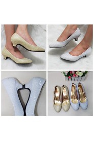 Women's Shoes Glitter Kitten Heel Heels Pumps/Heels Wedding/Outdoor/Dress/Casual Silver/Gold