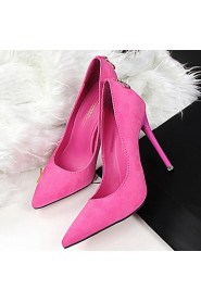 Women's Shoes Velvet Stiletto Heel Heels Pumps/Heels Party & Evening/Dress/Casual Black/Blue/Green/Red/Khaki