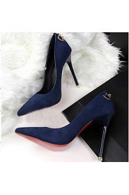 Women's Shoes Velvet Stiletto Heel Heels Pumps/Heels Party & Evening/Dress/Casual Black/Blue/Green/Red/Khaki