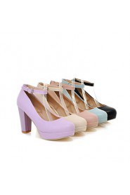 Women's Chunky Heel Round Toe Pumps/Heel Shoes (More Colors)