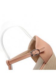 Women's Shoes Heel Wedges / Heels / Peep Toe / Platform Sandals / Dress / Casual Yellow / Pink / Beige/668