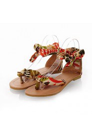 Silk Women's Flat Heel Comfort Sandals Shoes(More Colors)