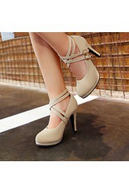 Women's Shoes Heel Heels Heels Office & Career / Dress / Casual Black / Beige/308