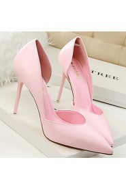 Women's Shoes Leatherette Stiletto Heel Heels Heels Casual Black / Yellow / Pink / Red / White / Gray