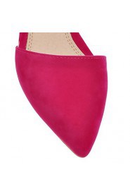 Women's Shoes Leatherette Flat Heel Pointed Toe Flats Outdoor / Dress / Casual Black / Red / Almond