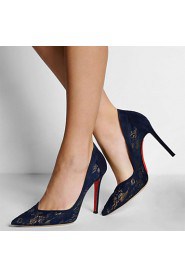 Women's Shoes Stiletto Heel Heels / Pointed Toe Heels Party & Evening / Dress / Casual Blue