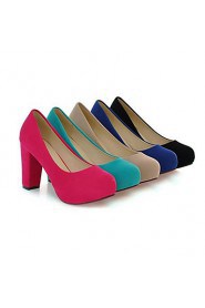 Women's Chunky Heel Round Toe Pumps/Heels Shoes (More Colors)