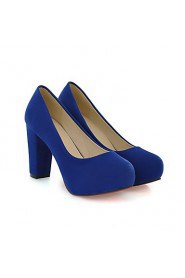 Women's Chunky Heel Round Toe Pumps/Heels Shoes (More Colors)