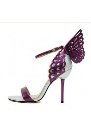 Women's Shoes Stiletto Heel Heels Sandals Outdoor/Dress Purple/Gold/Beige