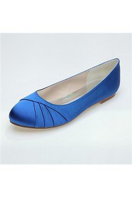 Women's Wedding Shoes Round Toe Flats Wedding/Party & Evening Black/Blue/Pink/Purple/Ivory/White/Silver