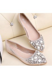 Women's Shoes Flat Heel Comfort/Closed Toe Flats Casual Pink/Silver/Gold