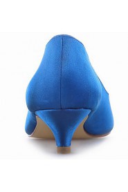 Women's Wedding Shoes Heels/Peep Toe Heels Wedding Black/Blue/Yellow/Pink/Purple/Red/Ivory/White/Silver/Champagne