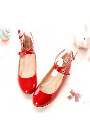 Round Toe Flat Heel Leather Flats Women's Shoes(More Colors)