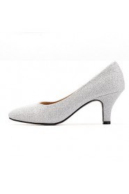 Women's Shoes Glitter Kitten Heel Round Toe Pumps Wedding More Colors available