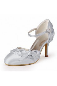 Women's Wedding Shoes Heels/D'Orsay & Two-Piece Heels Wedding Black/Blue/Pink/Purple/Red/Ivory/White/Silver/Gray/Champagne