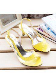 Women's Shoes Stiletto Heel Heels/Open Toe Sandals Dress Black/Blue/Yellow/Green/Pink/White