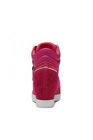 Women's Shoes Nylon Wedge Heel Wedges Fashion Sneakers Casual Pink / Red / Gray