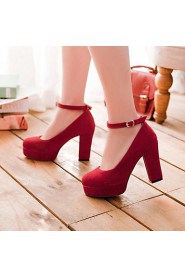 Women's Shoes Round Toe Chunky Heel Pumps with Bowknot Shoes More Colors available