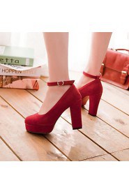 Women's Shoes Round Toe Chunky Heel Pumps with Bowknot Shoes More Colors available