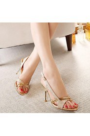 Women's Shoes Pointed Toe Stiletto Heel Leather Sandals Shoes