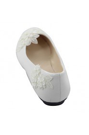 Women's Shoes Low Heel Pointed Toe Flats Wedding White