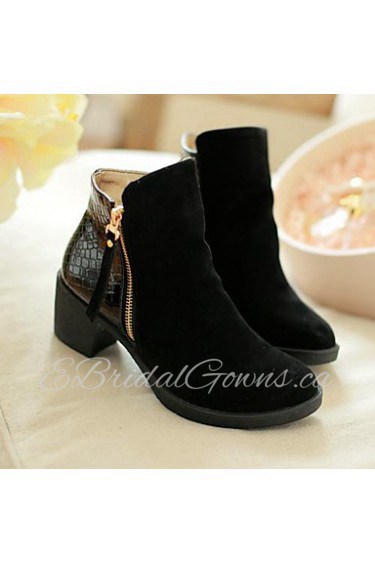 Women's Shoes Round Toe Chunky Heel Ankle Boots More Colors available