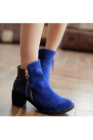 Women's Shoes Round Toe Chunky Heel Ankle Boots More Colors available