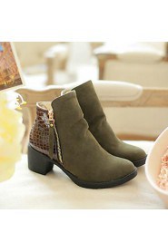 Women's Shoes Round Toe Chunky Heel Ankle Boots More Colors available