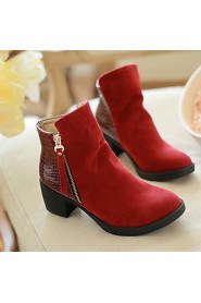 Women's Shoes Round Toe Chunky Heel Ankle Boots More Colors available