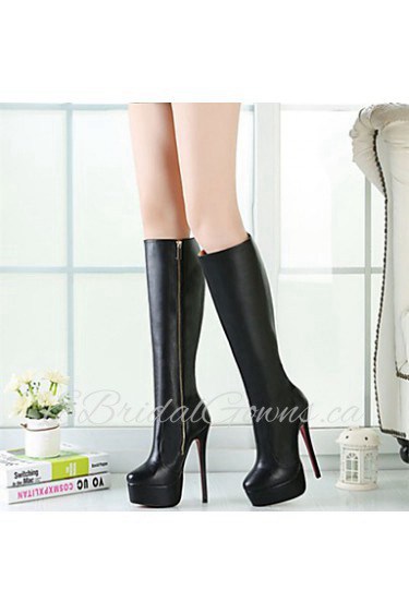 Women's Shoes Sexy 16cm Heel Height Round Toe Stiletto Heel Knee High Boots More Colors available