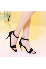 Women's Shoes Heel Heels / Peep Toe Sandals / Heels Outdoor / Dress / Casual Black / Red / White