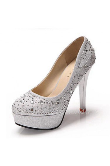 Women's Wedding Shoes Heels / Platform / Round Toe Heels Wedding / Office & Career / Party & Evening / Dress