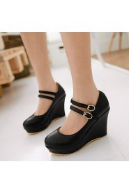 Women's Shoes Heel Wedges / Heels / Platform Heels Outdoor / Dress / Casual Black / Purple / White / Almond