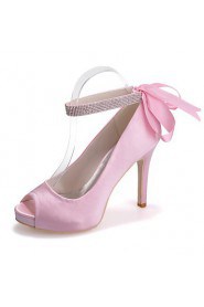 Women's Shoes Silk Stiletto Heel Peep Toe Sandals Wedding/Party & Evening Wedding Shoes More Colors available