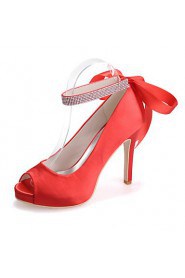 Women's Shoes Silk Stiletto Heel Peep Toe Sandals Wedding/Party & Evening Wedding Shoes More Colors available