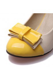 Patent Leather Women's Chunky Heel Round Toe Pumps/Heels Shoes (More Colors)